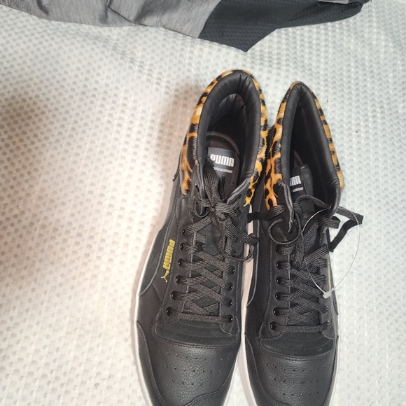 PUMA NWT MENS SZ 17 RALPH SIMPSON MID WILD LEOPARD BASKETBALL SNEAKER SHOES - Picture 5 of 9